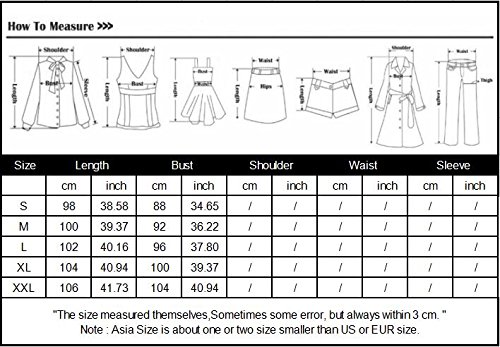 Richlulu Womens Lightweight Open Front Longline Blazer Cloak Cape Trench Coat(L,Black) - Thumbnail 7