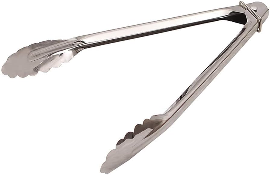 Amazon Com Yaohai 2pcs Stainless Steel Food Service Clip With Slip Ring Kitchen Tongs For Cooking Camping Barbecue Salad Tongs Cake Tongs Bread Tongs Garden Outdoor