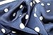 Square Silk Like Scarves Polka Dots Head Scarf Neckerchief Kerchief 27 Inch for Women Girls Baby Boys Cosply Present Sun UV Dust Magic (Navy Blue)