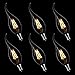 LIGHTSTORY CA11 3W LED Candelabra Bulb 40W Equivalent, E12 Base, 2700K, Non-dimmable, 6-Pack