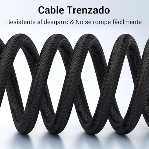 Cable USB C a HDMI 2M, Cable USB Tipo C a HDMI, 4K 60Hz HDMI a USB C Cable HDMI a Tipo C Compatible con MacBook, Samsung Galaxy, Huawei, Teléfonos Móviles, Computadoras, Monitores