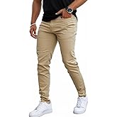 Mens Jeans Skinny Stretch Premium High Rise Colored Jeans Expandable Waist