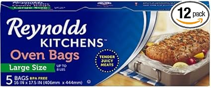 Amazon Com Reynolds Kitchens Large Oven Bags 16x17 5 Inch 12