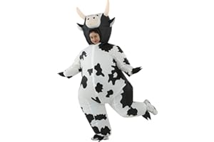 RHYTHMARTS Inflatable Cow Costume Adult Blow Up Costume Funny Inflatable Costumes for Halloween Christmas