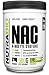 NutraBio 100% Pure N-Acetyl-Cysteine (NAC) Powder - 500 Grams