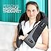 Dr. Anna Luxury Shiatsu Neck Shoulder & Back Massager with Heat For Back Pain Relief - Portable 3D Rotation Kneading Massage Pillow - Back Massager Belt - Full Body Massager