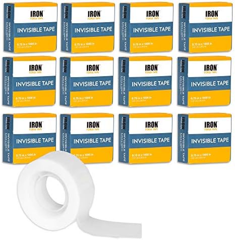 24 Pack Clear Invisible Tape Rolls - 3/4x1000 Inches, in Individual Boxes - Perfect for Gift Wrapping