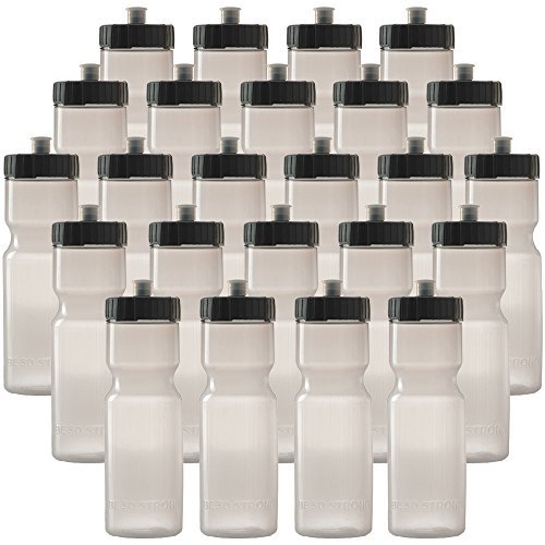 50-Strong-Sports-Squeeze-Water-Bottle-Bulk-Pack-24-Bottles-22-oz-BPA-Free-Easy-Open-PushPull-Cap-Made-in-USA