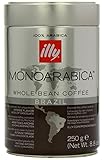 Illy Monoarabica Whole Bean, Single Origin Brazil Coffee Beans 8.8 Ounce