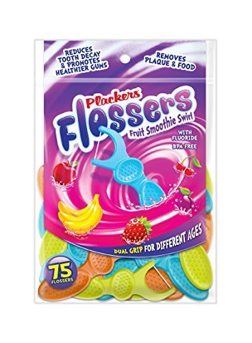 Plackers Kids Flossers Fruit Smoothie Swirl, 3 Count, 2.4 Ounce
