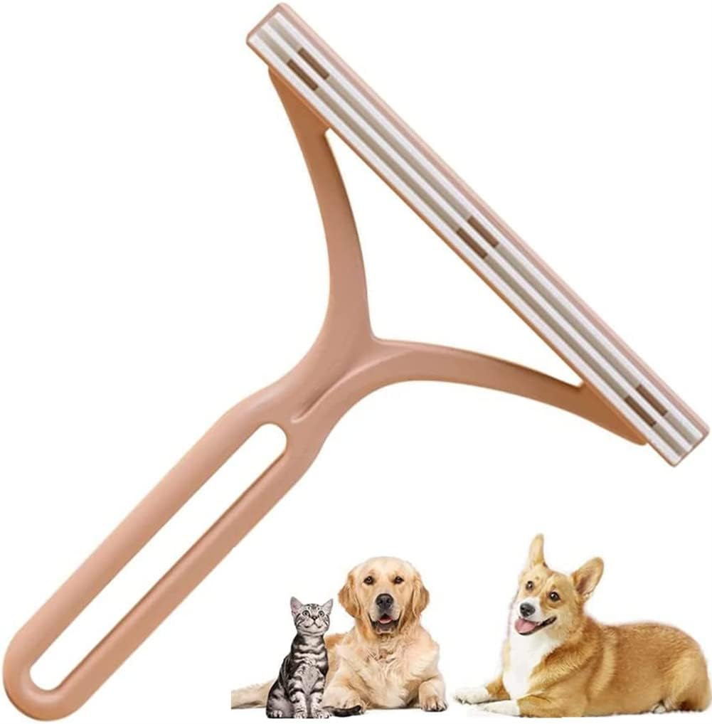 Usblom 抜け毛取り 毛玉取り ホコリ取り 猫 犬用抜け毛クリーナー ペット毛 掃除ブラシ 布団 カーペット 衣類 寝具 シート ソファー用 ほこり取り お手入れ用品 洋服ブラシ (ピンク)商品画像