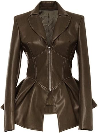 Lifeshe Womens Motorcycle Tunic Gothic Faux Leather Pu Jackets