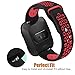 NO1seller Top Compatible Bands Replacement for Fitbit Versa Smart Watch Women Men Small Large, Soft Silicone Sport Strap with Ventilation Holes Replacement Accessories Wristband Black/Red Small