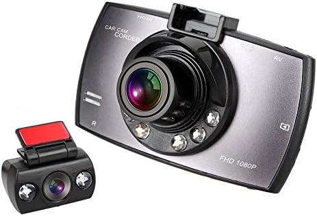 PanguKing 2.7" 1080p HD dual Car Dash Cam front and rear Dashboard Camera DVR with 170 Degree Wide Angle, night Vision, Loop recording Cycle video, Support Max 32 GB microSDHC Card (Upgrade Version)