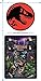 Jurassic Park Welcome to The Park T Shirt & Stickers (Black) Large