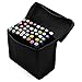 XCSOURCE 40pcs Color Marker Pen Set Alcohol Twin Tip Broad Fine Point for Art Sketch Graphic Black Body TH259