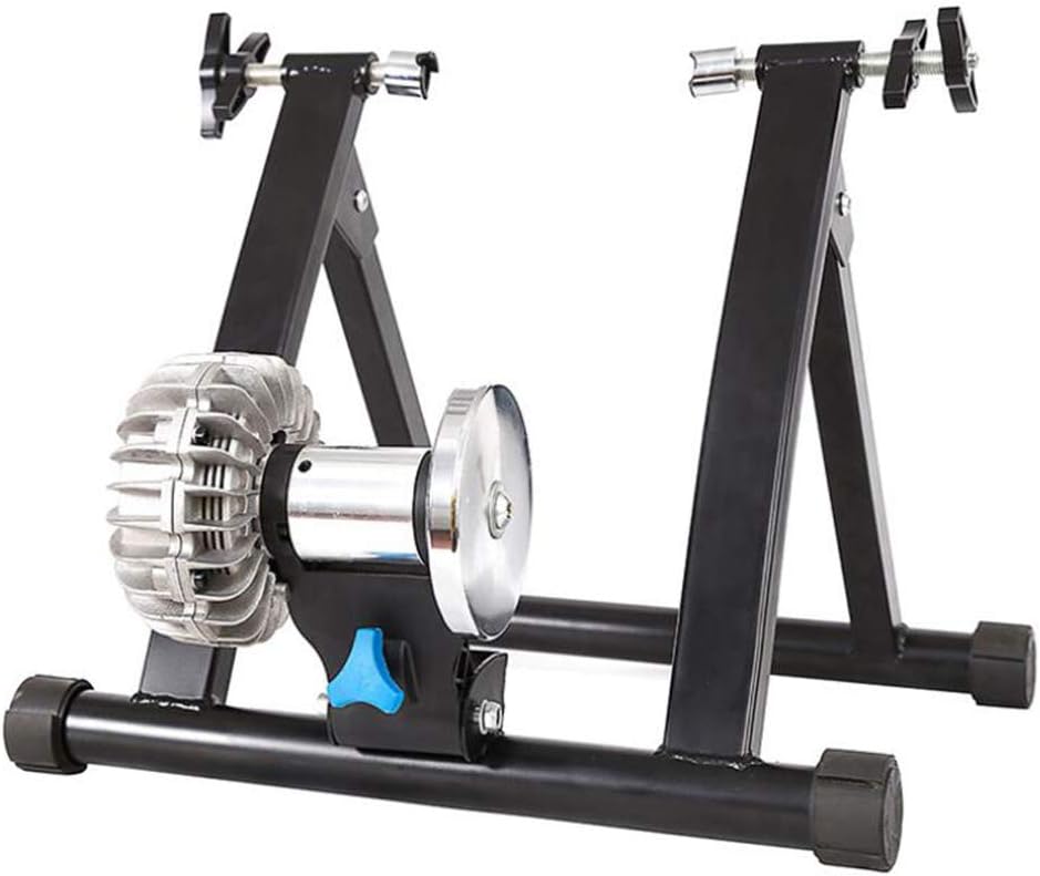 WJH Fluid Bike Trainer Stand Resistance Indoor Bicycle Exercise Stand Mountain & Road Bike Portable Foldable Cycling Training Stand