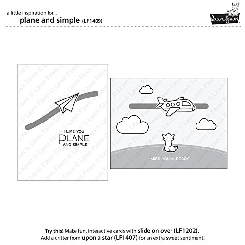 Lawn Fawn LF1409 Plane and simple clear stamps