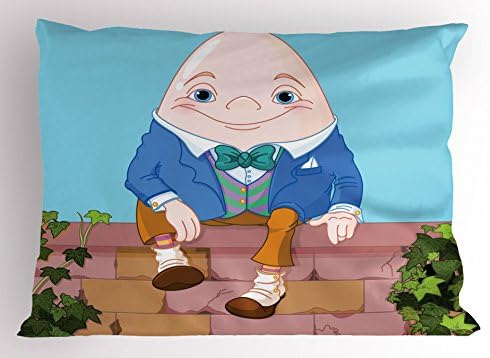 Amazon Com Lunarable Alice In Wonderland Pillow Sham Egg Humpty