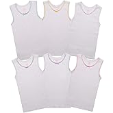 Buyless Fashion Girls Tank Tops - Sleeveless Cami Tanks Cotton Undershirts for Dance Gymnastics, Kids & Toddler Size (6 Pack)