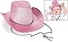 Fun Express Small Toddler-Sized Pink Cowboy Hat, 17 3/4