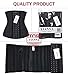 YIANNA Women's Latex Sport Girdle Waist Training Corset Waist Shaper, Size XL (Black)