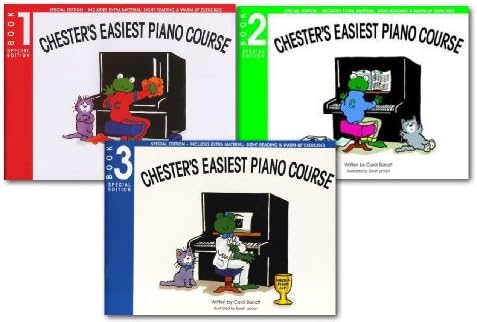 Chesters Easiest Piano Course 3 Books Collection Set Pack Inc Special Edition Paperback – 2012
