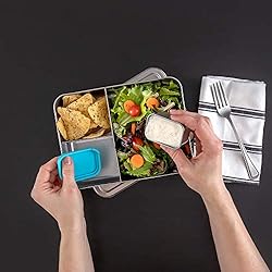 WeeSprout 18/8 Stainless Steel Condiment Containers