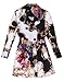Richie House Little Girls' Patterened Trench Coat Rh0741