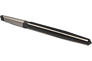 Drill America DWRRBST Series Qualtech High-Speed Steel Bridge Reamer, Straight Flute, Morse Taper Shank, Uncoated (Bright) Fi