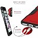iPhone 6 Case, Fits iPhone 6s Black SaharaCase Viper Bonus Tempered Glass Screen Protector [Slim Rugged Protection Kit] [Built-in Camera Hood] TPU Bumper PC Back (Black Red)