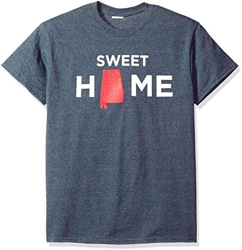 OVB Men's Alabama Sweet Home Short Sleeve T-Shirt, Dark Heather, Large