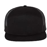 Richardson 168 Seven-Panel Trucker Leather Patch Hat