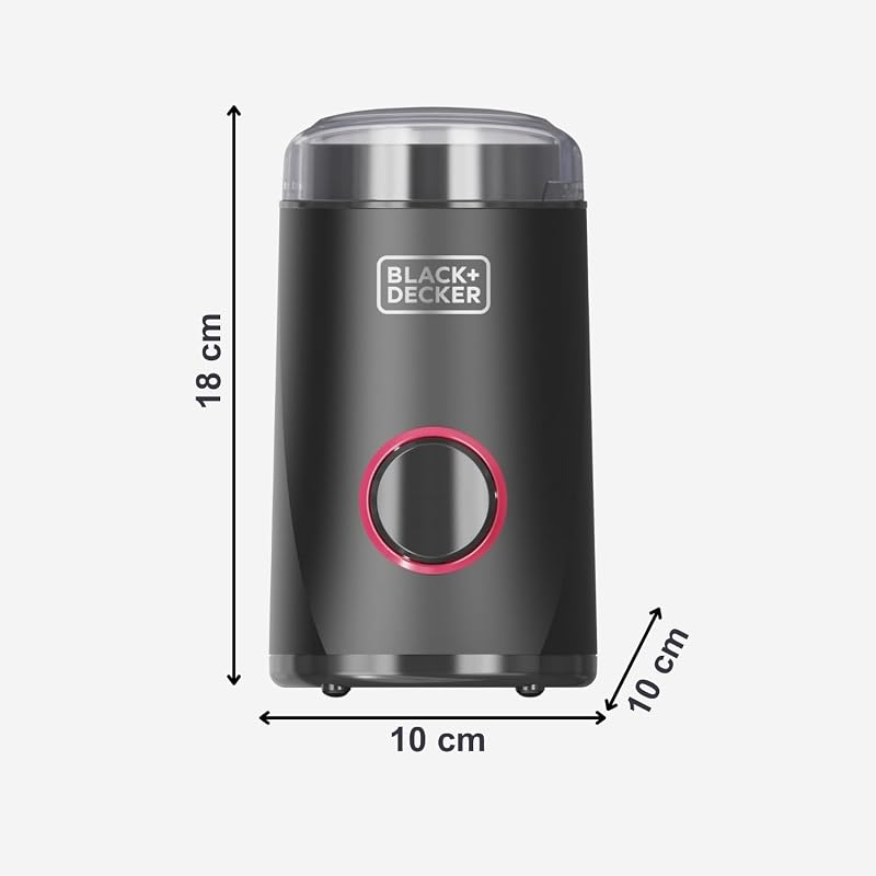 - Macinacaffè Elettrico 150W | Lame in Acciaio Inox | Capacità 50g | Sistema di Blocco | Avvolgicavo | Piedini Antiscivolo | Compatto ed Elegante | Ideale per Caffè e Spezie