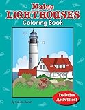 Maine Lighthouses Coloring Book (Maine Experience)