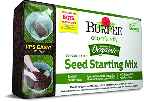 Burpee 8 qt Organic Coir Compressed Seed Starting Mix 1-Brick
