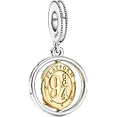 LIGHTDOG 925 Sterling Silve Charms fits Pandora Bracelets Necklace,5A Zircon Dangle Pendant Bead,Mother's Day Gift Jewelry Beads for Women