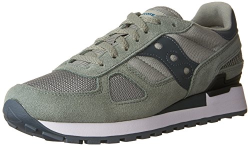 Saucony Originals Men's Shadow Original Fashion Sneaker, Green/Charcoal, 11 M US