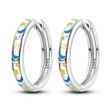 NARMO 925 Sterling Silver Hoop Earrings for Women