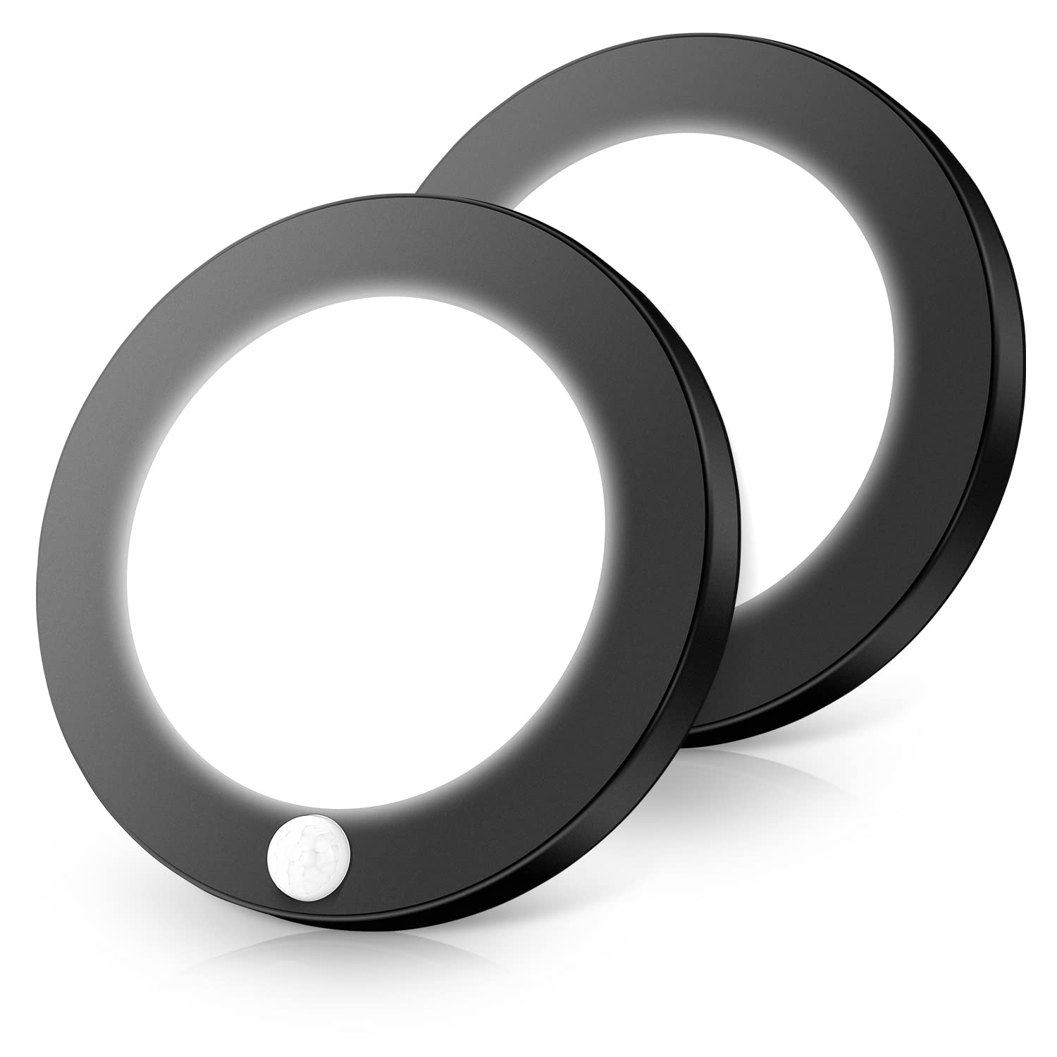 Photo 1 of 2-Pack Motion Sensor LED Ceiling Lights, 15W-100W Equivalent, 1200LM 3 Colors in 1(3000K/4000K/5000K), 7.5inch Black Flush Mount Lighting Fixture for Closet Room, Hallways, Laundry Room, Non-Dimmable