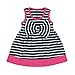 Hudson Baby Dress with Waist Bow, Navy