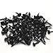 Souarts Pack of 500pcs 9 * 5mm Black Round Face Pastel Brads Scrapbooking Embellishment