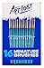 Art Lost Detail Paint Brush Taklon Hair/Hand Made, Set of 16, White