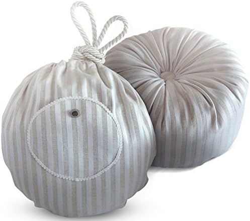 Anu Handmade Yoga Meditation Pillow with Fashionable Yoga Bag - Round Zafu Meditation Cushion โ Premium Bolster Pillow with Perfect Fitting - Made in EU (2)