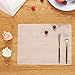 Wellhouse Soft Silicone Waterproof Baking Mat Non Stick Placemat Insulation Hot Tablemat for Baby/Kid/Children Pack of 4 (15.75 by 11.81 Inch,Translucent)