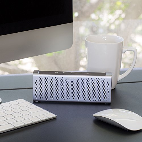 Turcom Titan Bluetooth Speaker Portable Wireless Mobile Mini Speaker, Dual Speakers 10 Watt Total Power, IPX5 Certified Water-Resistant, Enhanced Bass Boost, Built in Mic, 3.5mm AUX Port, Rechargeable Battery, High-End Aluminum Casing, Works with Iphone, 