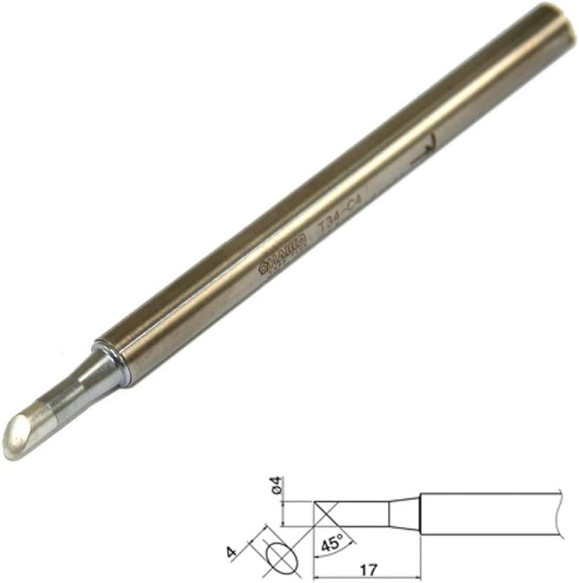 Hakko T34-C4 Soldering Iron Tip for The FX650 Dash, T34-C4 (Bevel 4mm) - Image 3