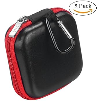 Amazon.com: Coolsell [5-Pack] Square Carrying Cases for Cellphone Earphone Headset Earbuds Pouch