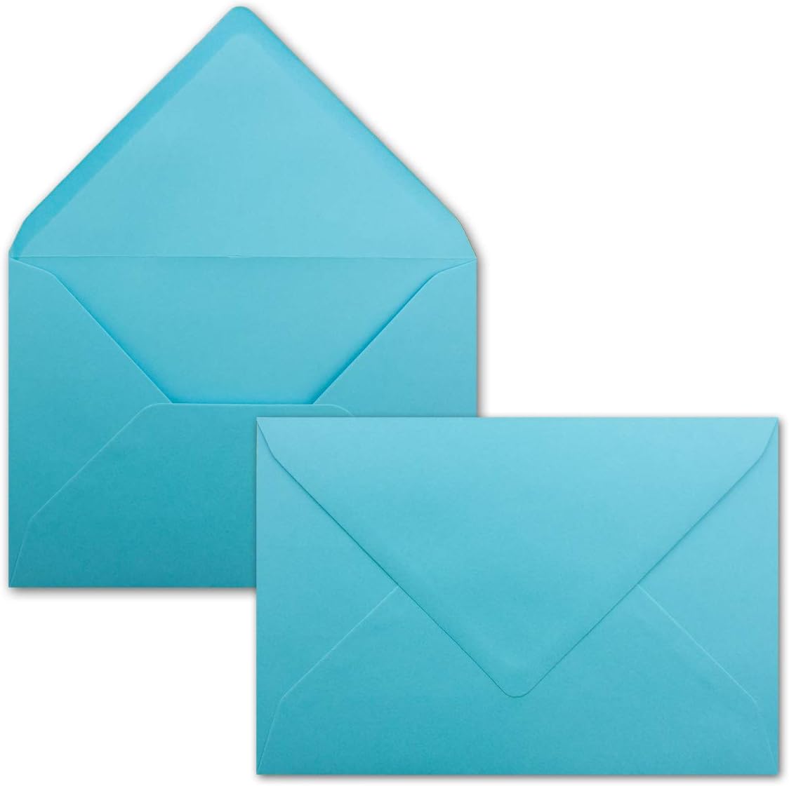 Neuser FarbenFroh Envelopes C5 229 x 162 mm Gummed 100 Umschläge 61-Türkis, 61-Turquoise, 100 envelopes