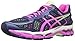 ASICS Women's Gel Kayano 22 Running Shoe, Indigo Blue/Pink Glow/Pistachio, 8 M US